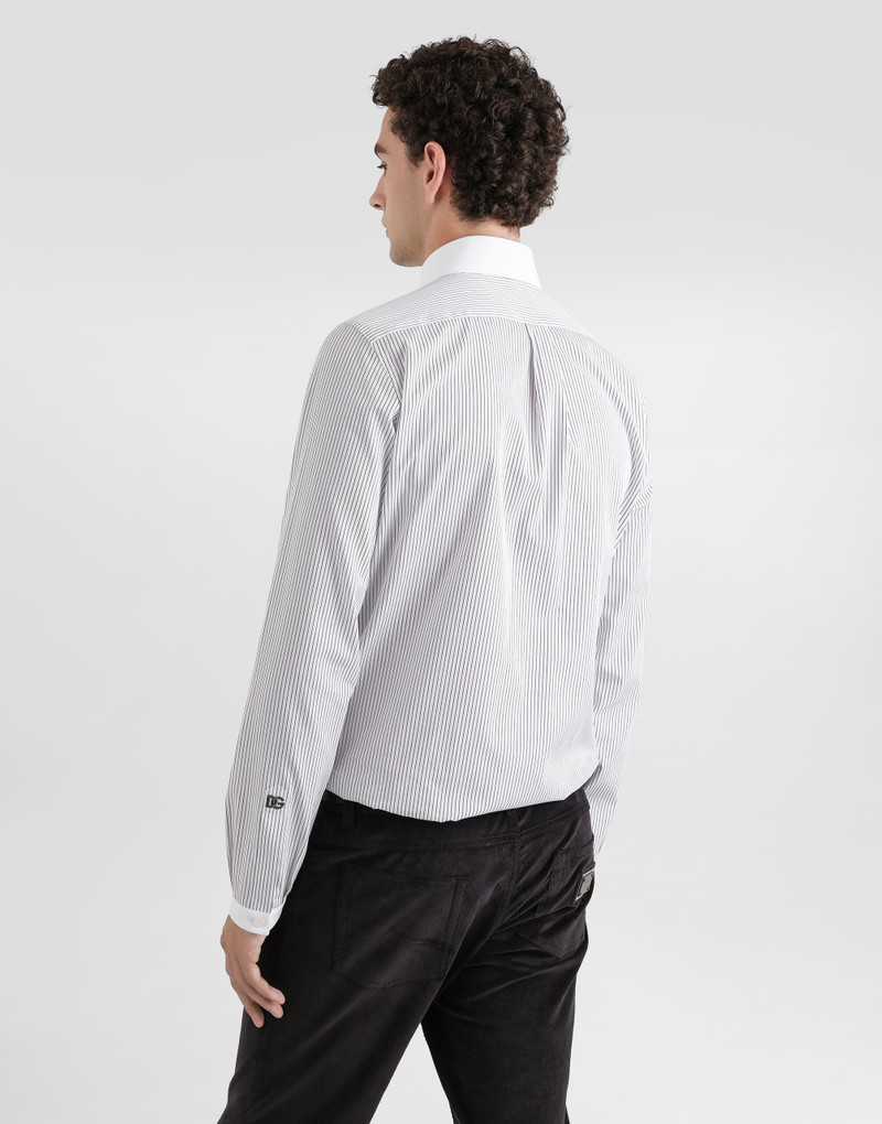 Striped poplin martini shirt 5