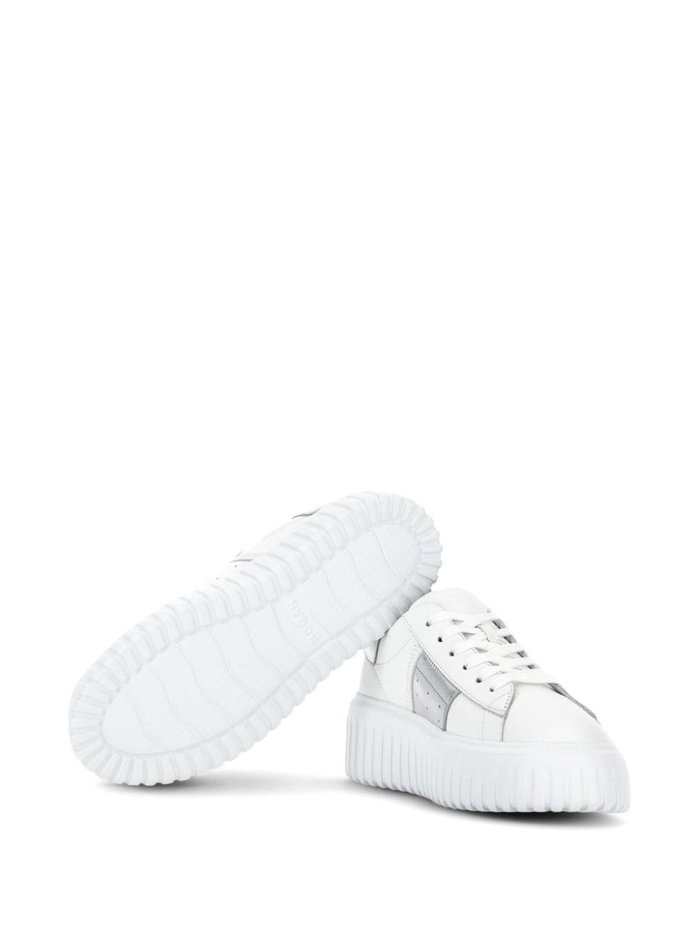 H-Stripes lace-up leather sneakers - 4