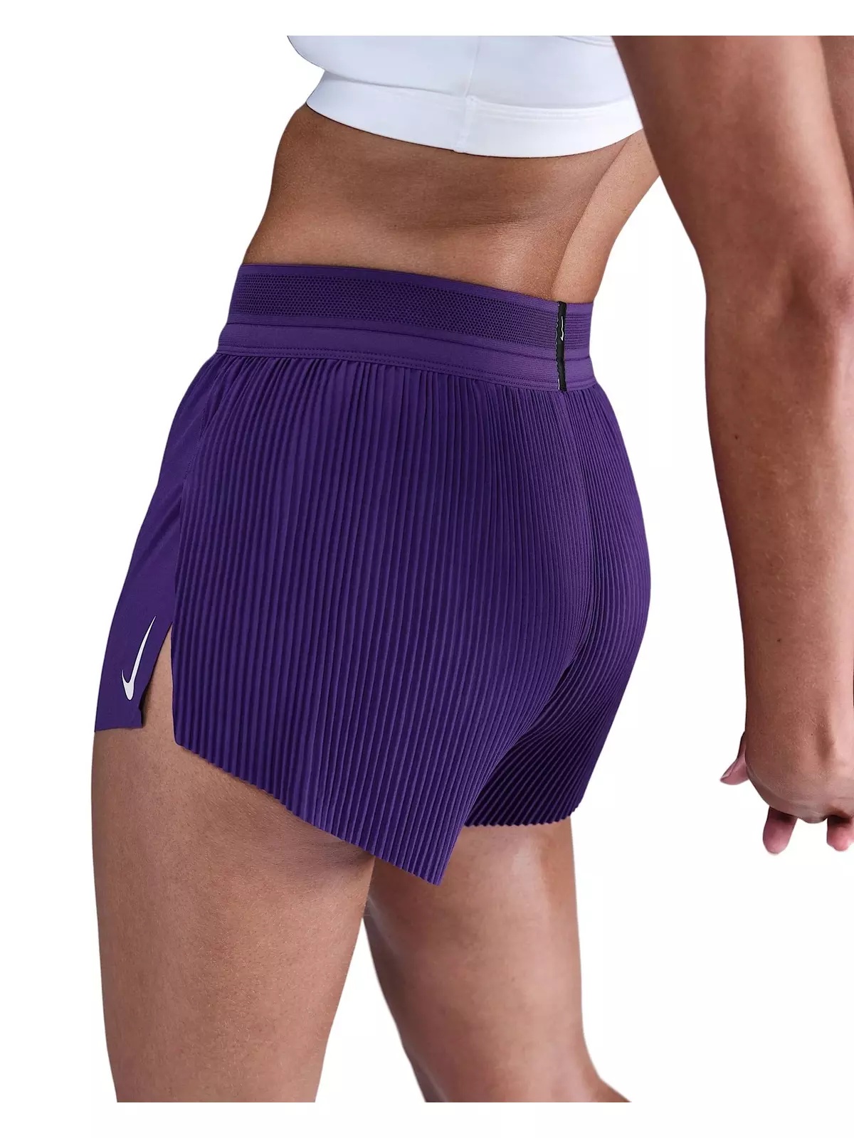 Women's AeroSwift Dri-FIT ADV Mid-Rise 3" Brief-Lined Running Shorts -Purple - 2