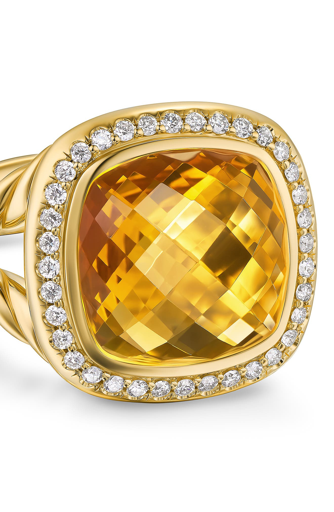 David Yurman Albion Ring in 18K Yellow Gold with Diamonds in Yellow/18K Gold at Nordstrom - 3