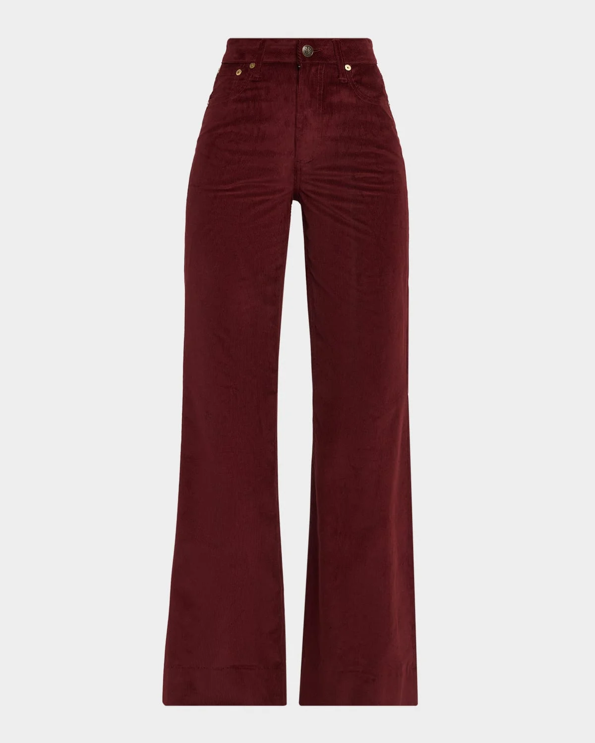 Skylar High-Rise Corduroy Trousers - 1