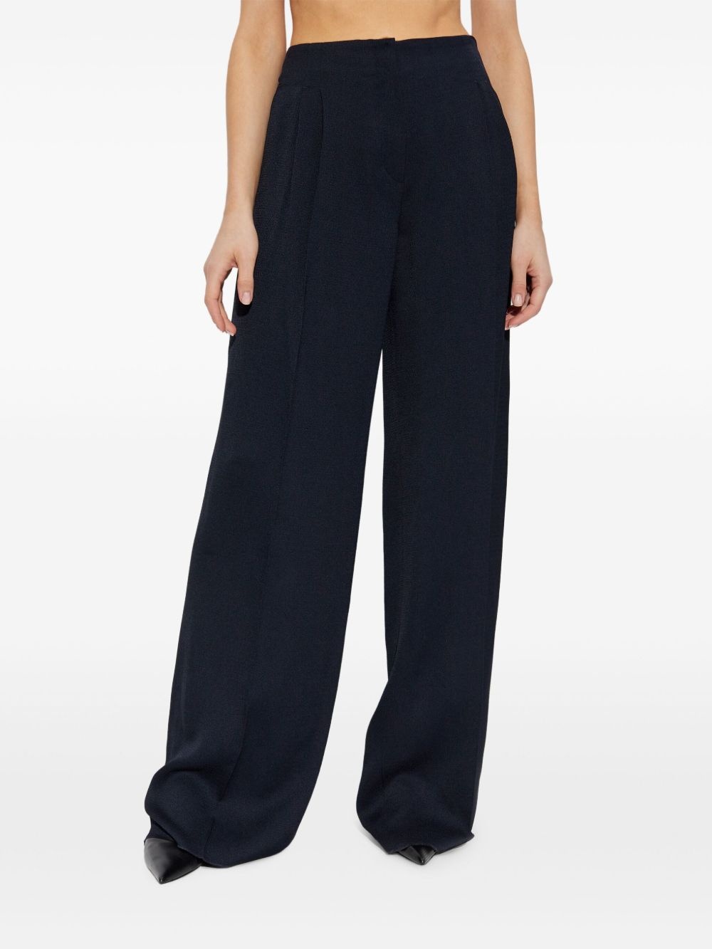 pleat-detail palazzo pants - 3