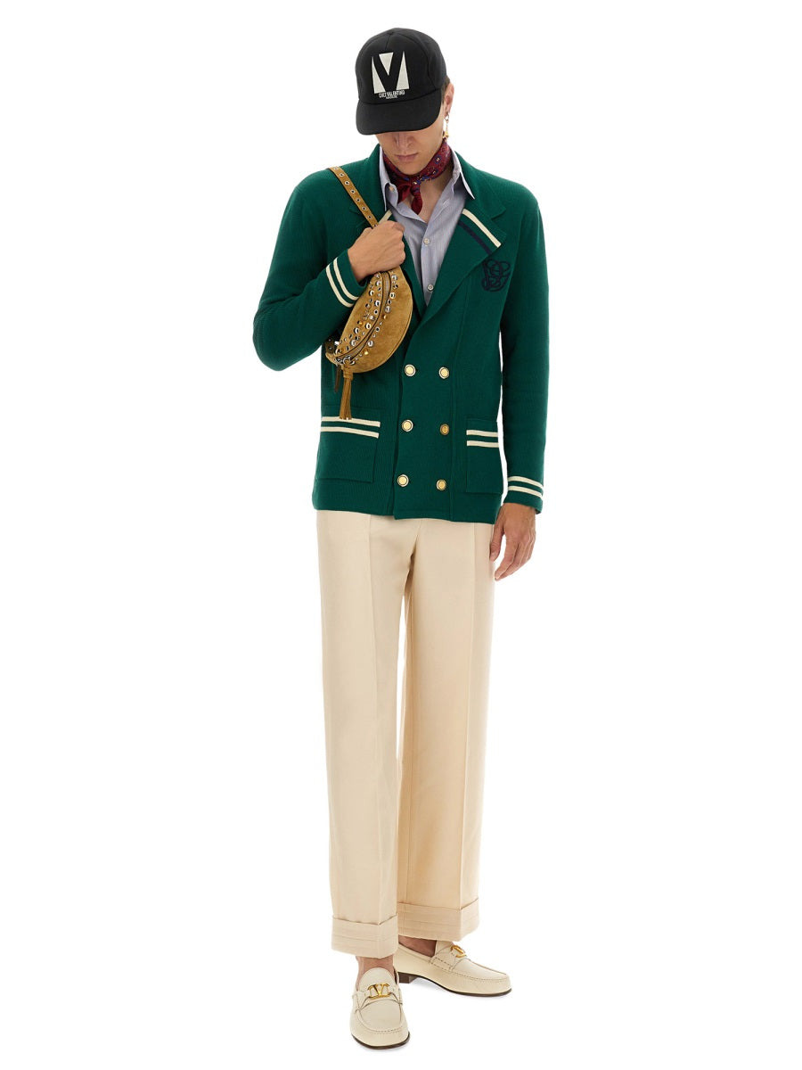 Valentino Men Cotton And Wool Jacket - 2