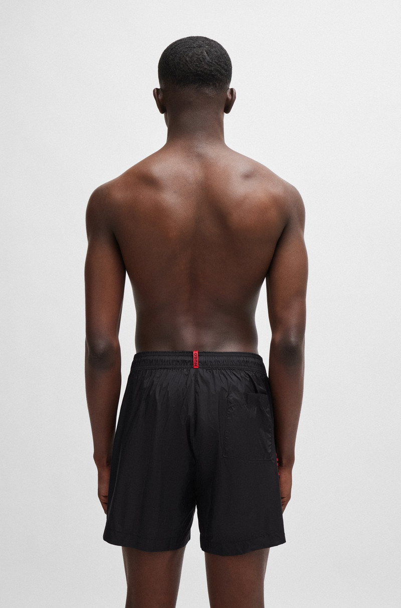 HUGO FULLY LINED SWIM SHORTS WITH LOGO TAPE outlook