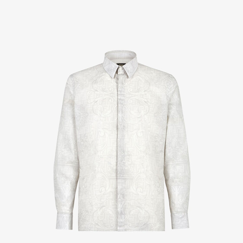 Fendace white silk shirt 1