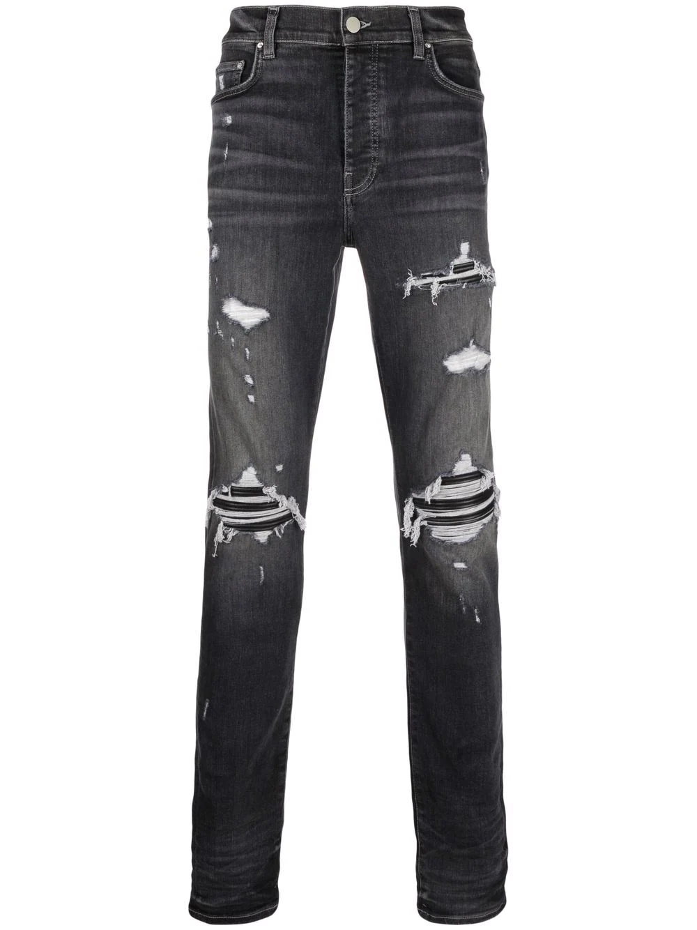 MX1 distressed-effect skinny jeans - 1