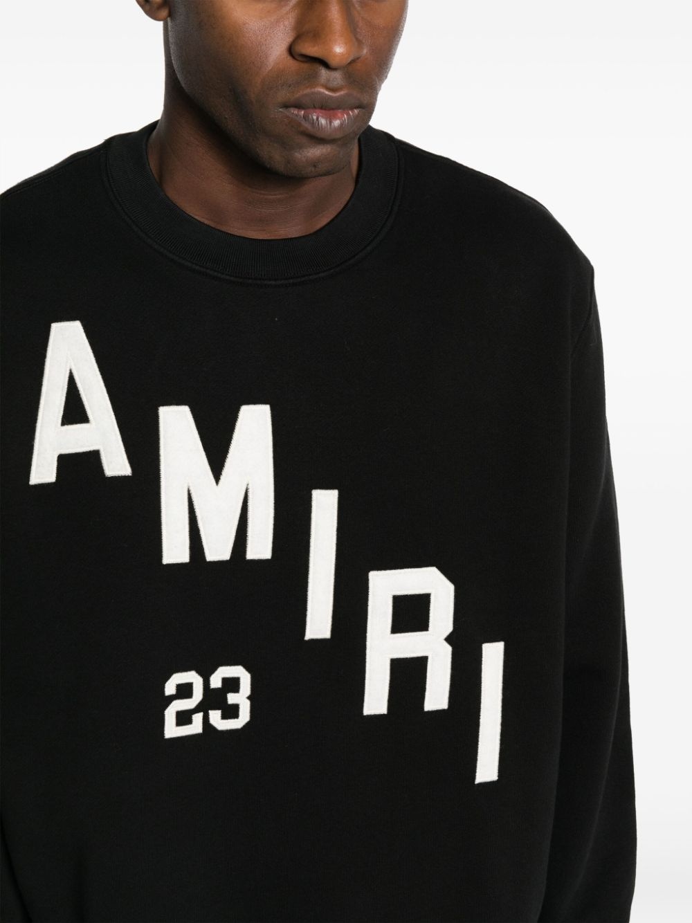 logo-print cotton sweatshirt - 5