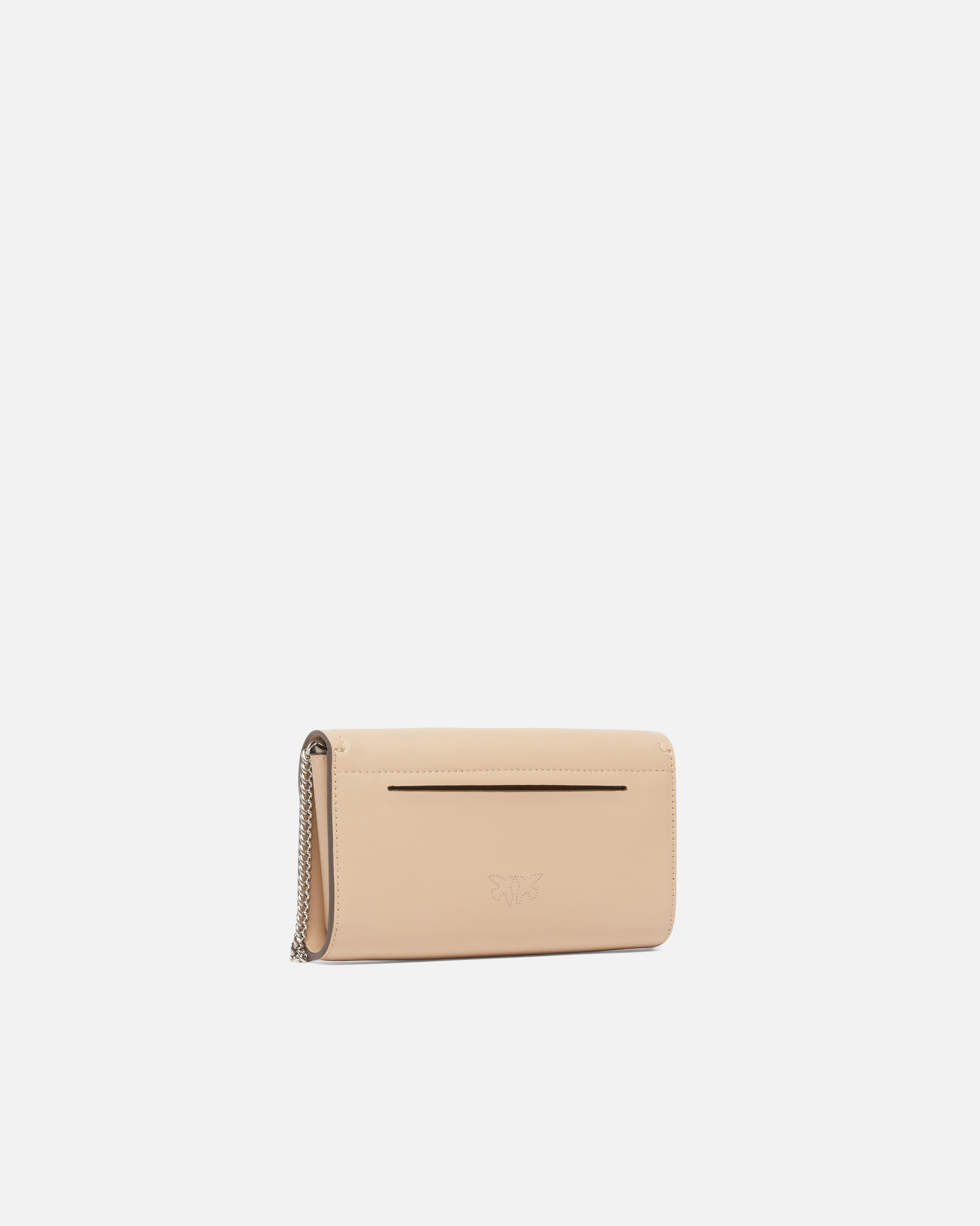 LEATHER PURSE WITH PINKO LETTERING LOGO AND SHOULDER STRAP - 2