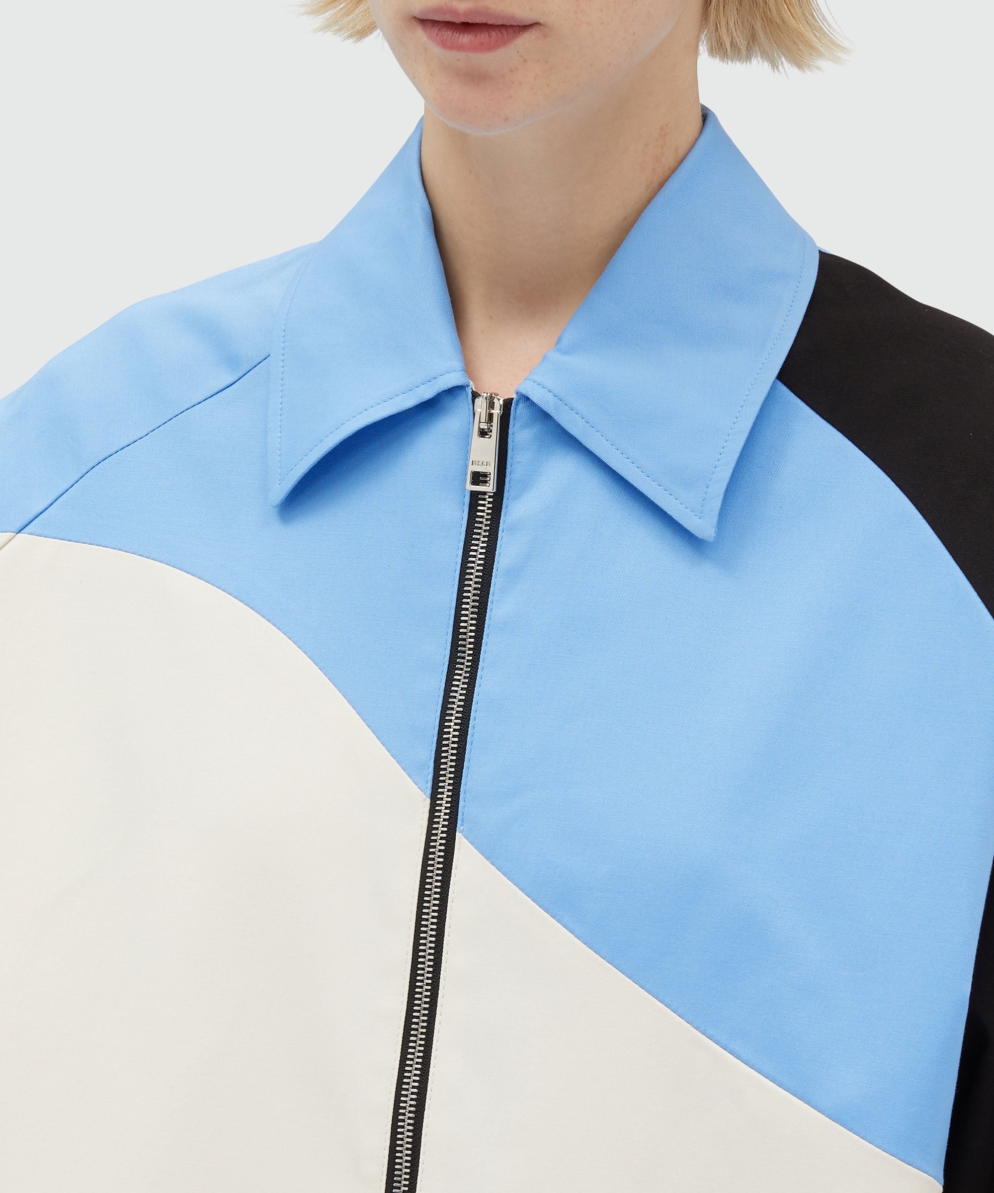 Gabardine jacket with "Tidal Wave" motif - 5