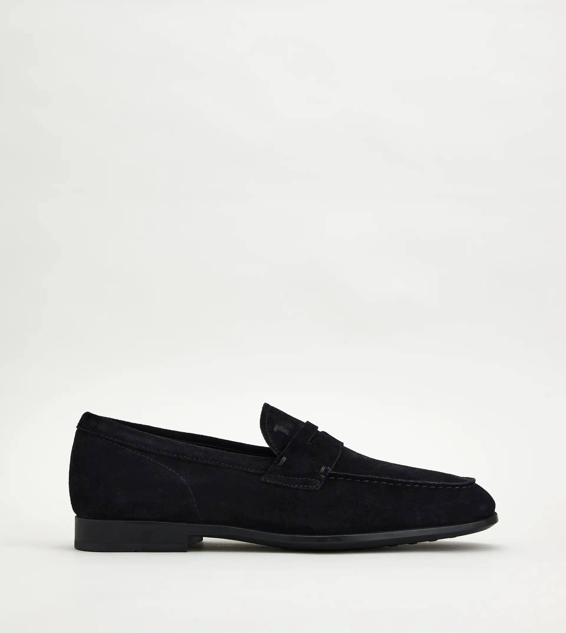 LOAFERS IN SUEDE - BLACK - 1