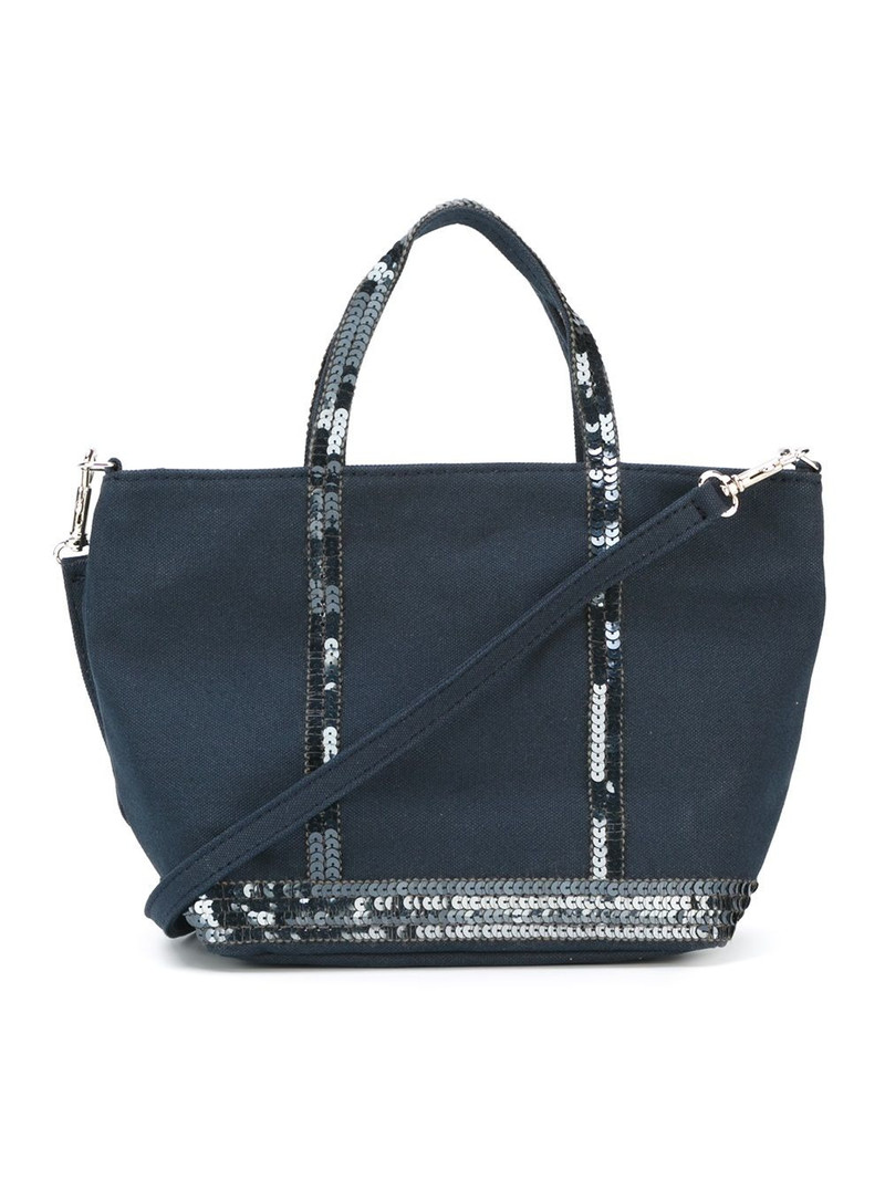 Vanessa Bruno small sequin trim shopping tote outlook
