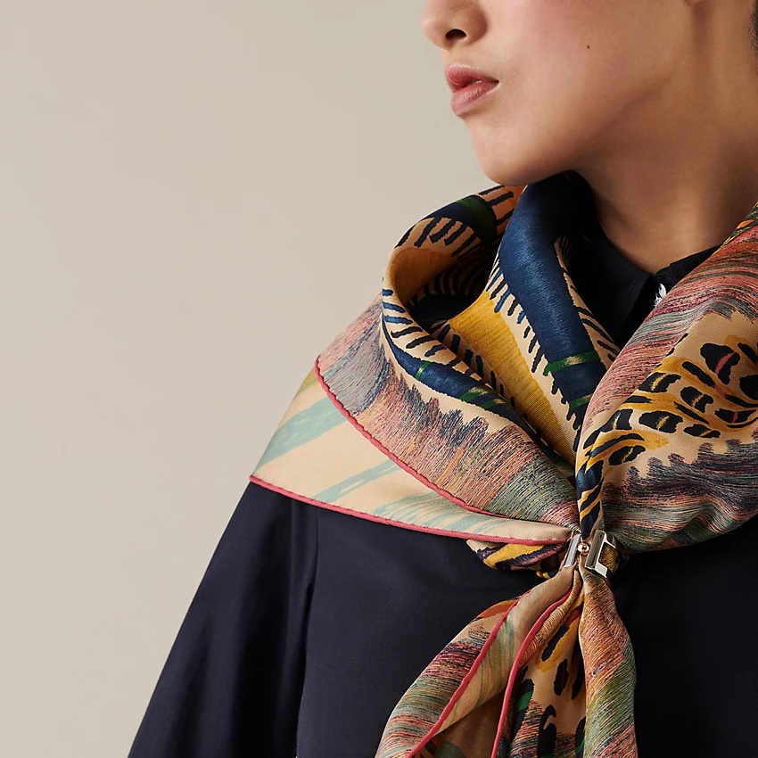 H Perle scarf 90 ring - 2