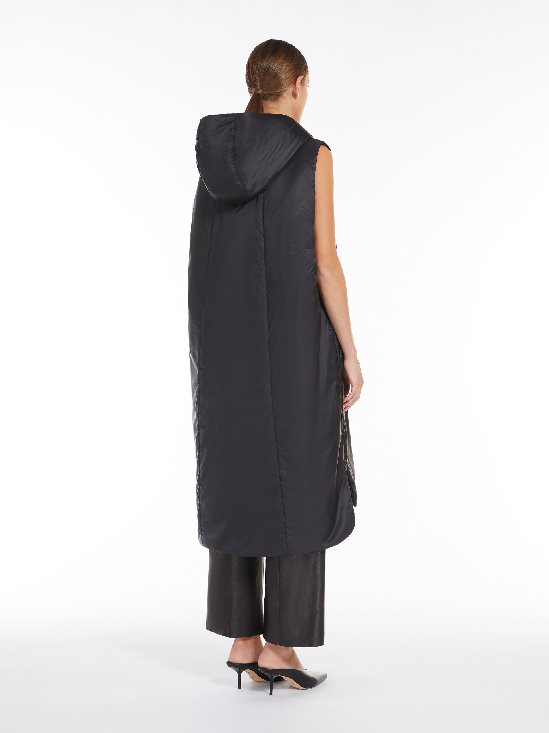FLORIAN Long reversible gilet in water-repellent fabric - 4