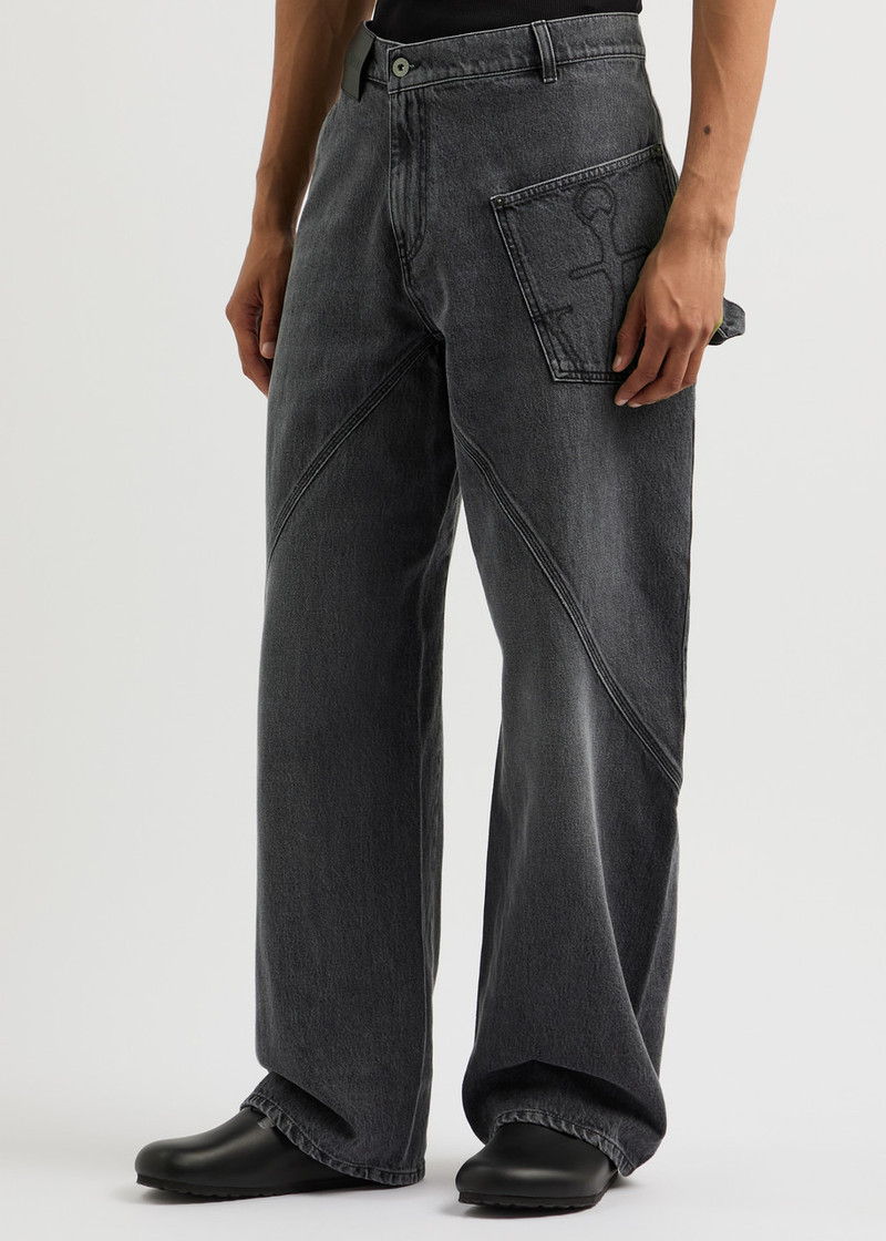 JW Anderson JW Anderson Twisted Wide-leg Jeans outlook