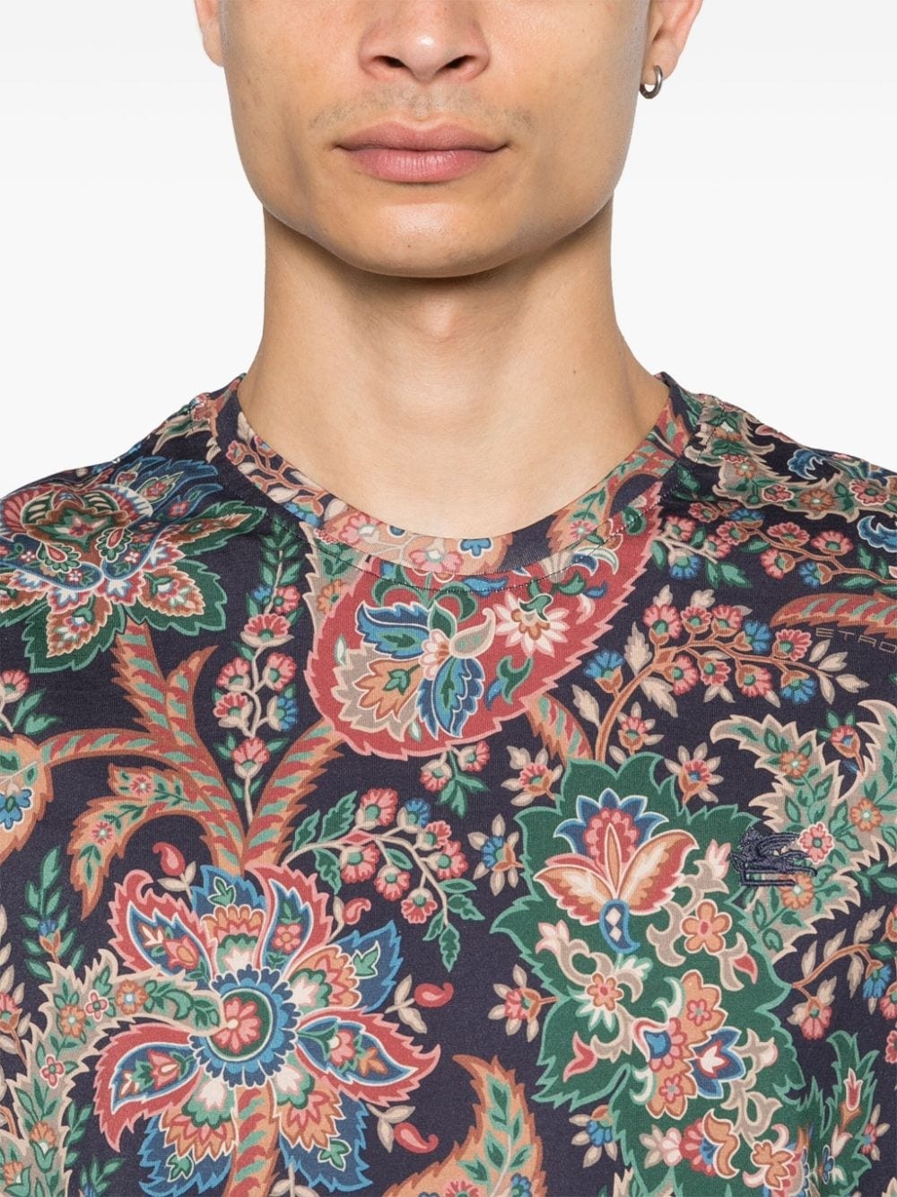 paisley-print T-shirt - 5