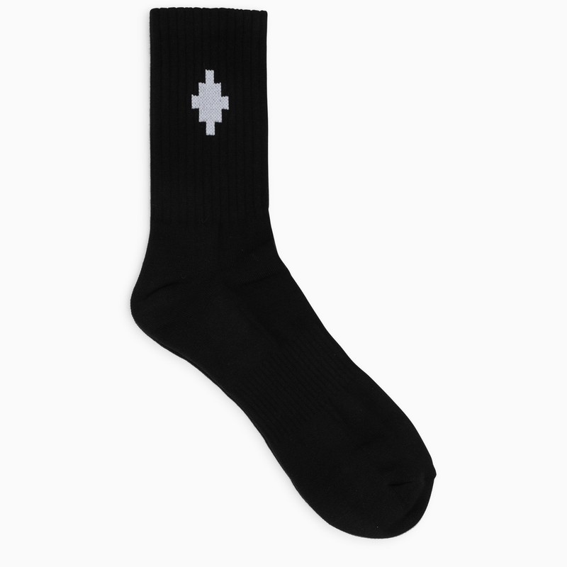 Embroidered logo socks black - 1