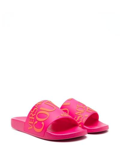 VERSACE JEANS COUTURE logo-print slides outlook