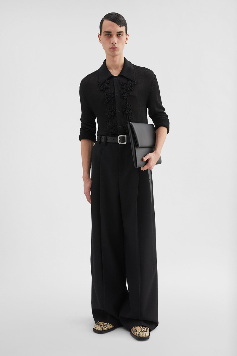 Jil Sander Cotton Blend Polo Cardigan outlook