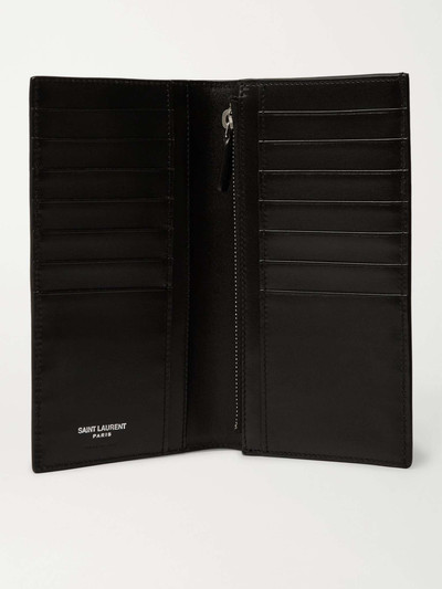 SAINT LAURENT Logo-Appliquéd Leather Billfold Wallet outlook