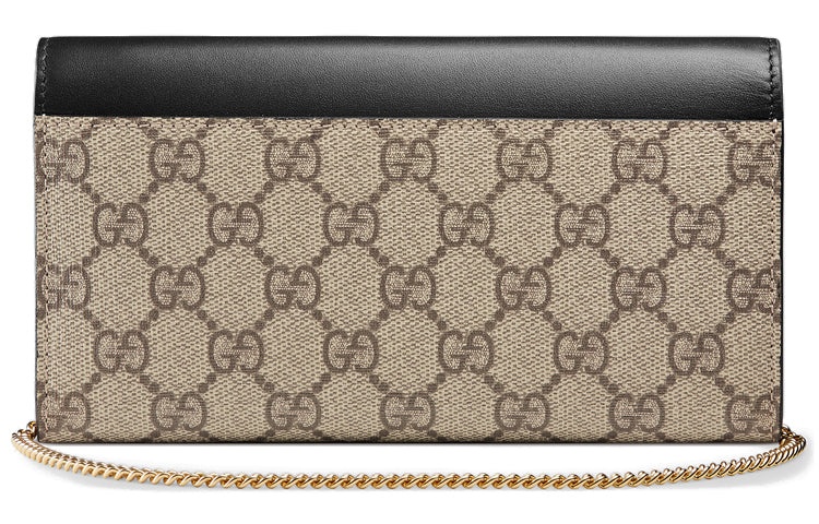 (WMNS) Gucci Padlock Metallic Logo Canvas Chain handbag / Black 453506-KLQIG-8575 - 2