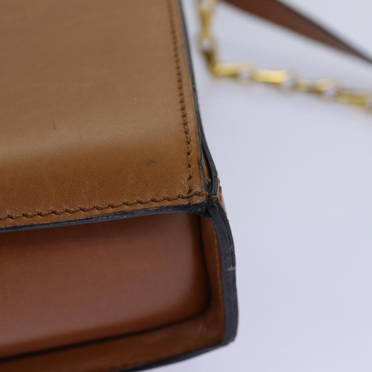 CELINE Hand Bag Leather Brown - 10