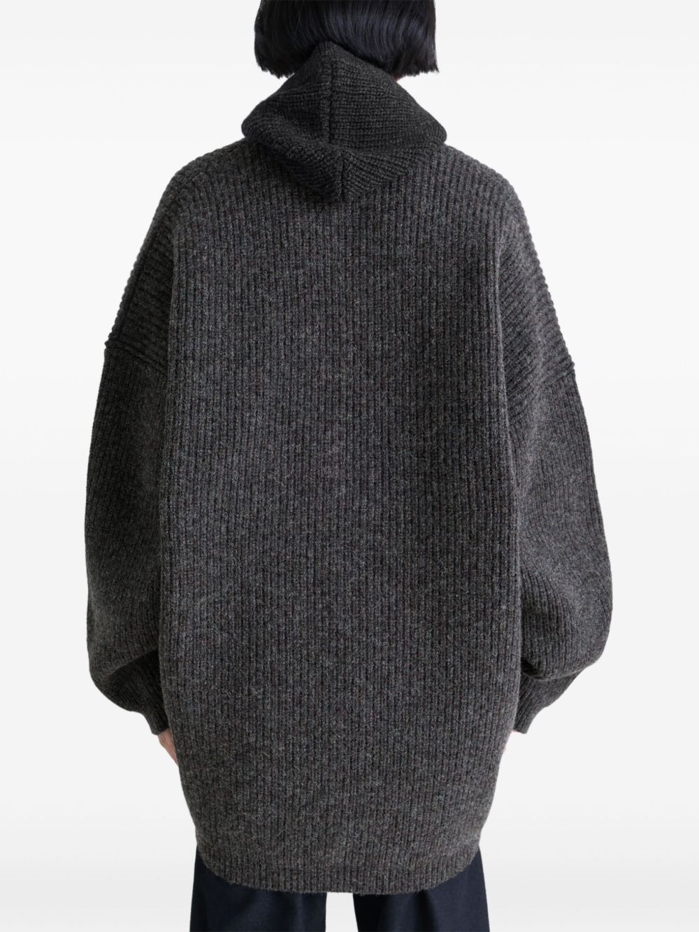 ribbed patch-pockets cardigan - 4