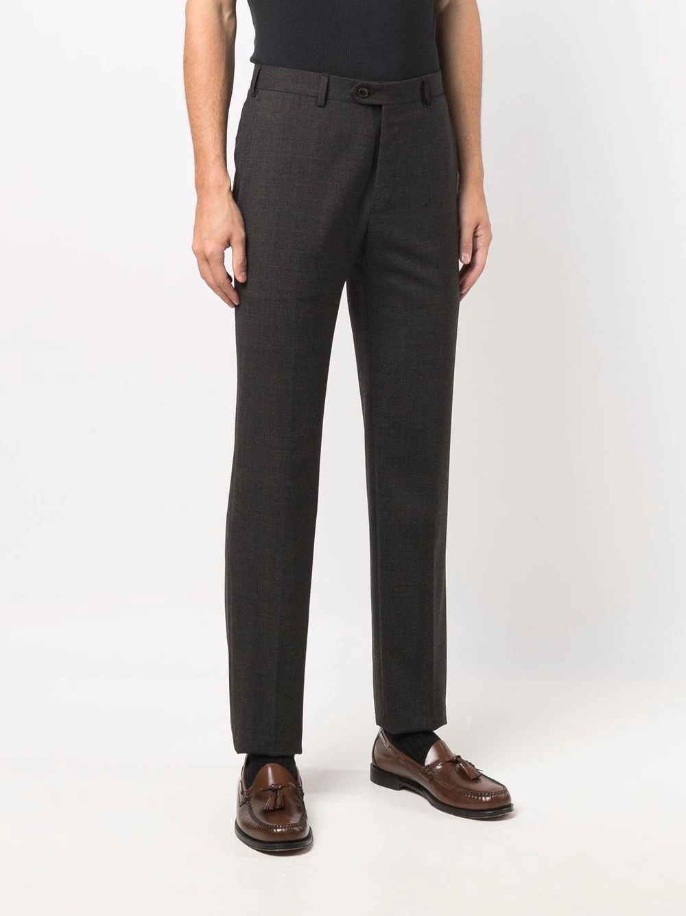 tailored virgin wool-blend trousers - 3