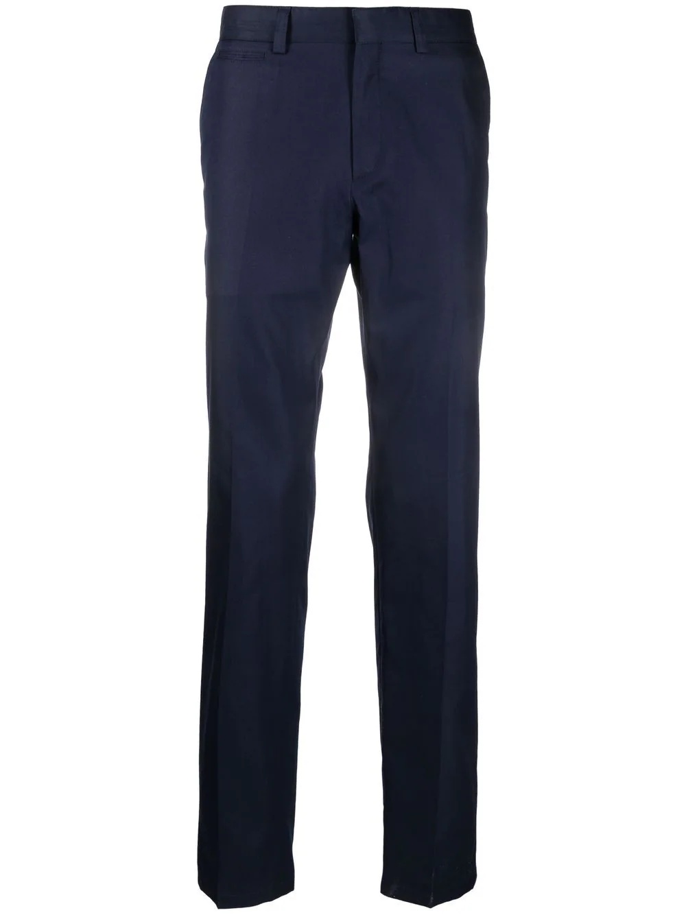 tailored-cut cotton trousers - 1