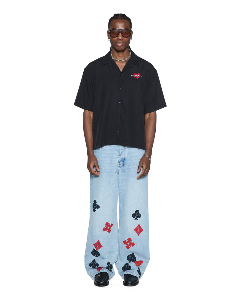 Ksubi HBL DINER SS SHIRT SATIN BLACK outlook