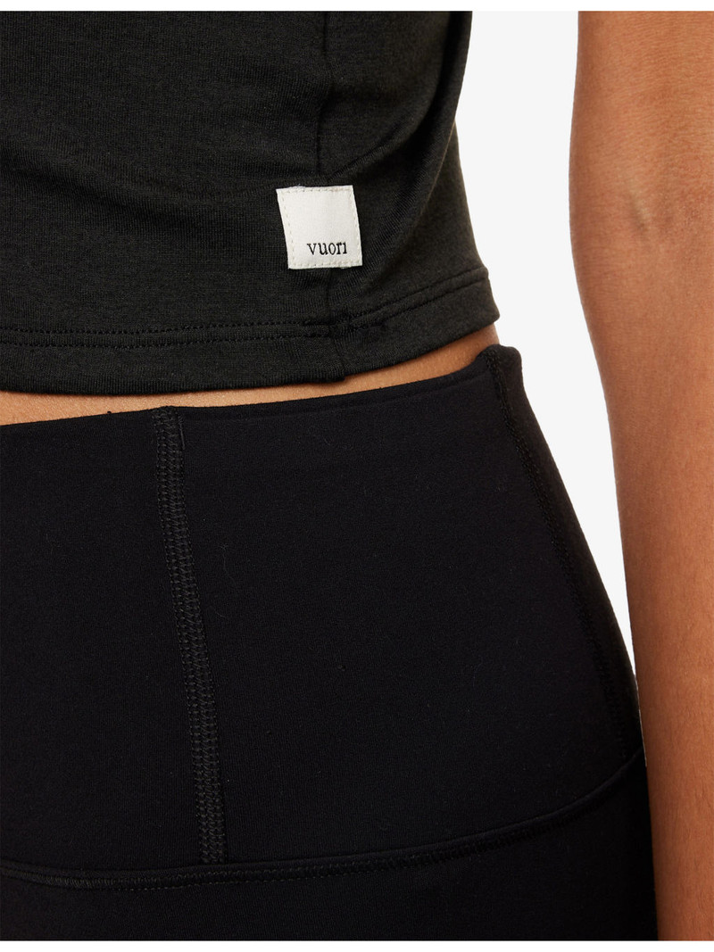 Halo Performance scoop-neck cropped stretch-jersey top 5