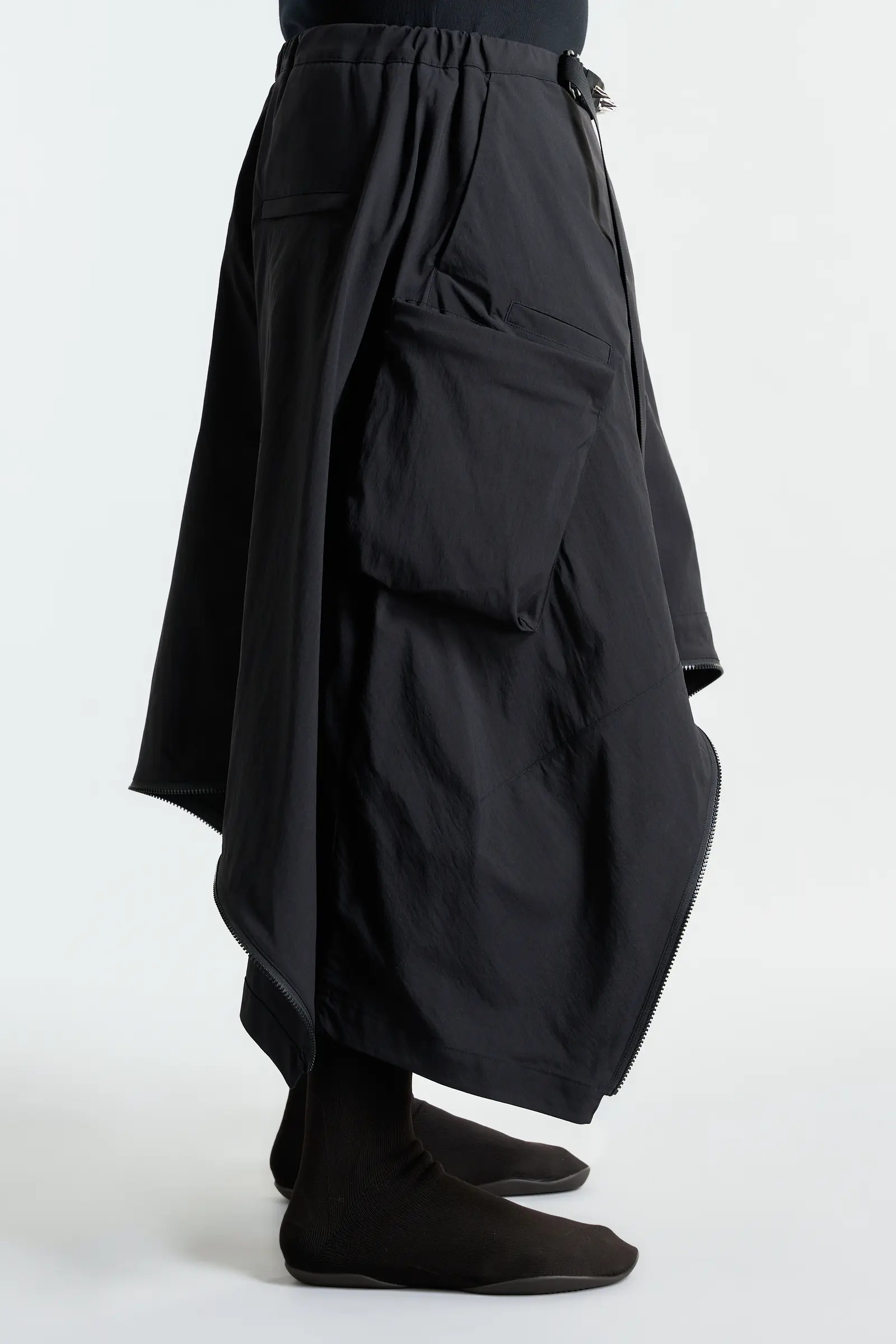SK30-M Nylon Stretch Convert Cargo Skirt Black - 17