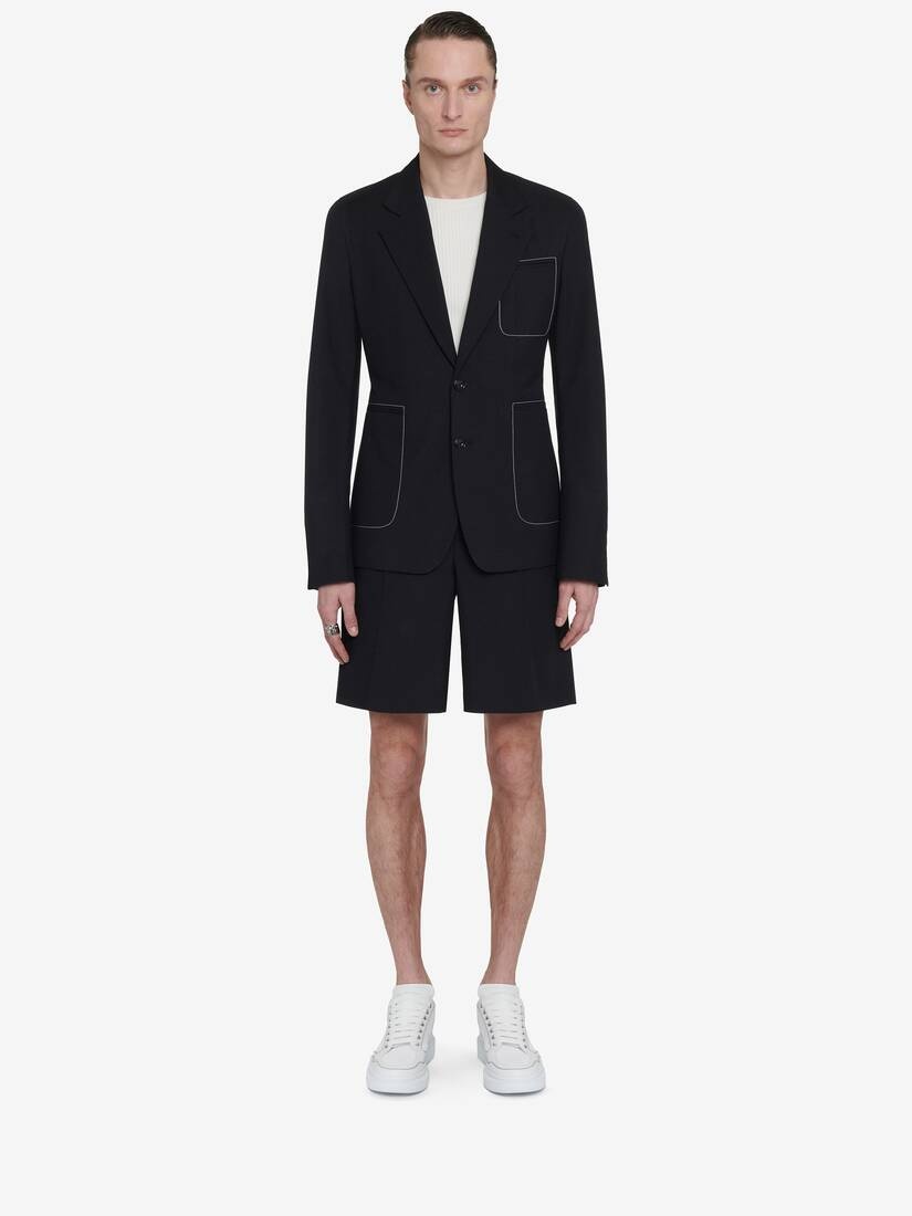 Men's Tailored Shorts in Black - 1