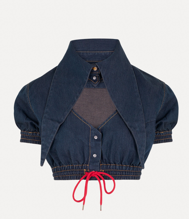 Vivienne Westwood CROPPED HEART SHIRT - 1501005DW00HLK415 | REVERSIBLE