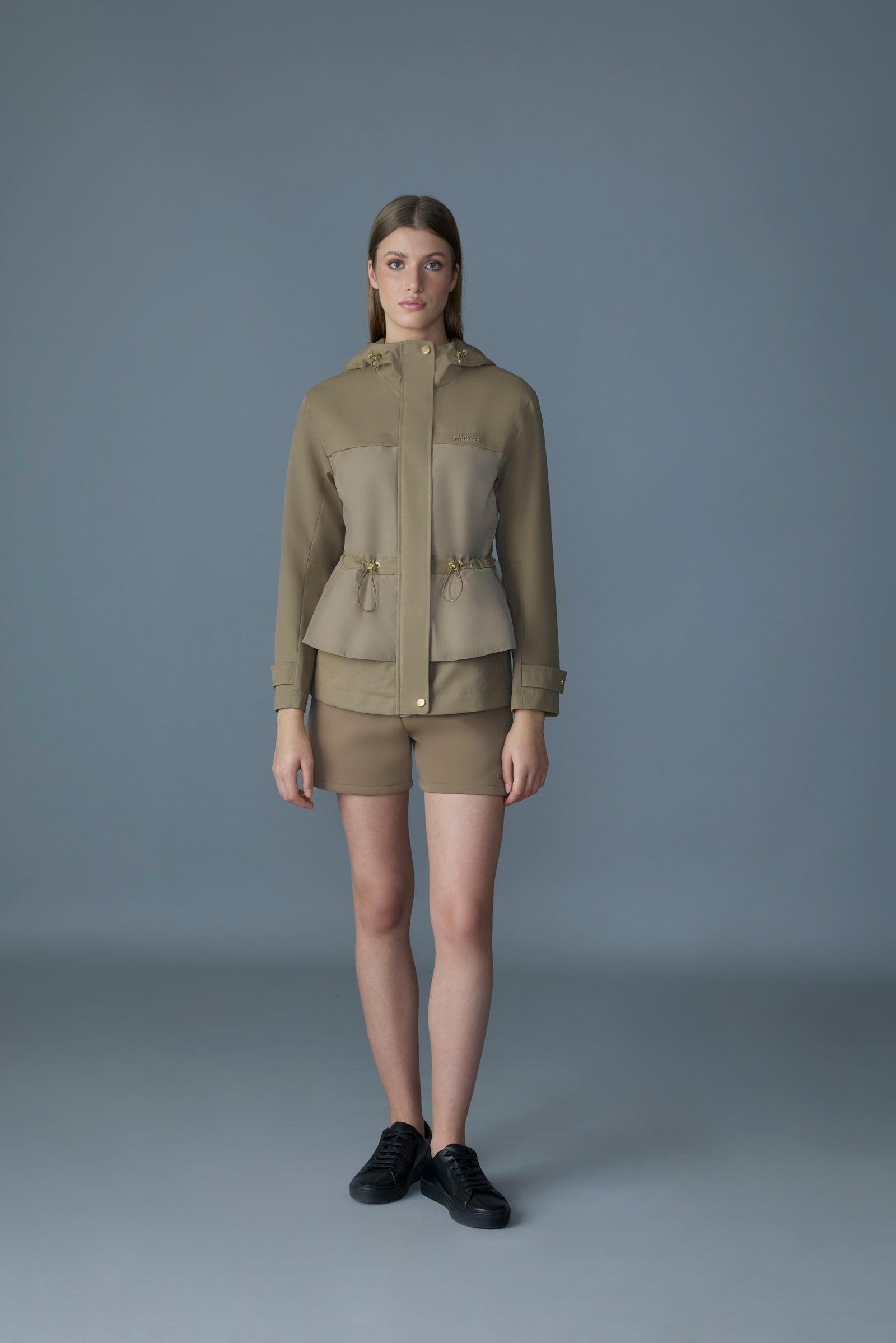 KAORI-LVS Hybrid jacket with peplum detail - 2
