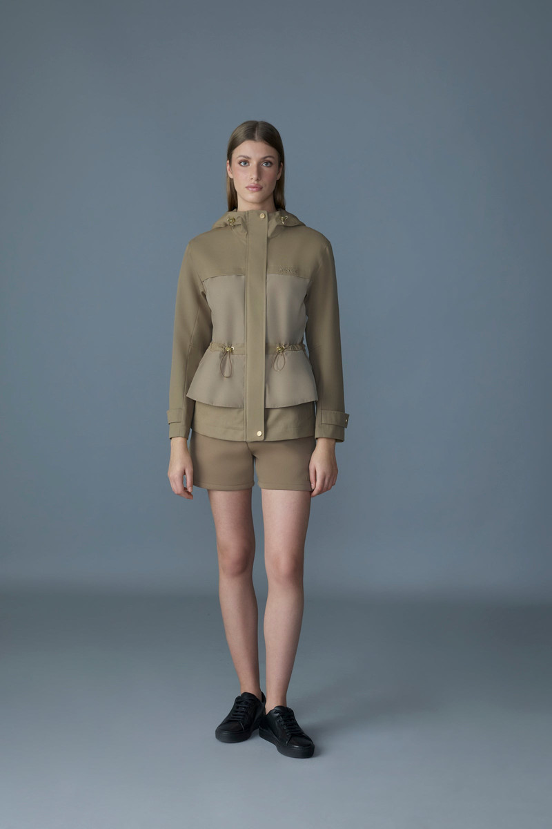 MACKAGE KAORI-LVS Hybrid jacket with peplum detail outlook