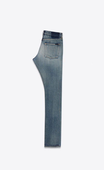 SAINT LAURENT slim-fit jeans in indigo sky blue denim outlook