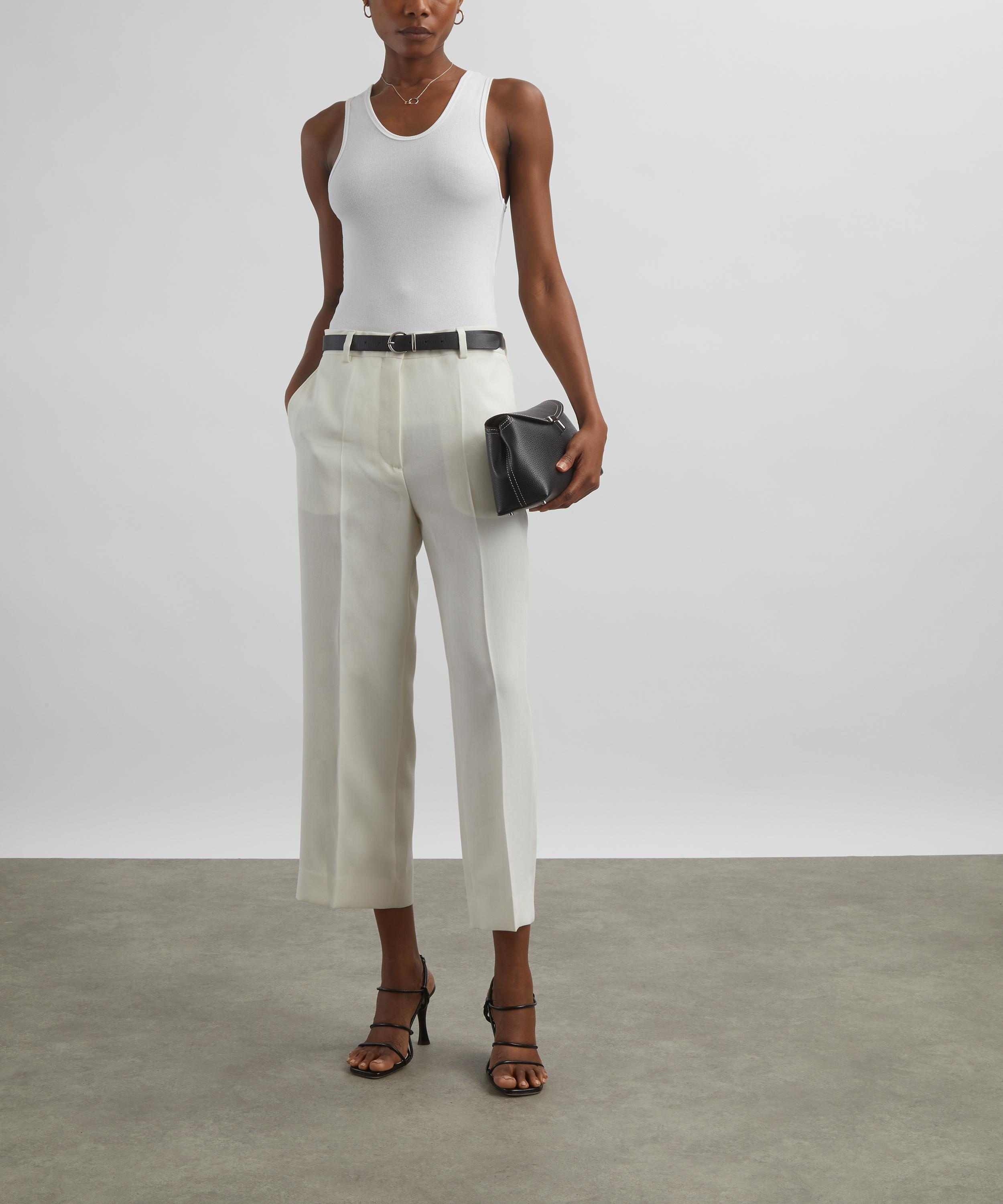 Cropped Straight Trousers - 2