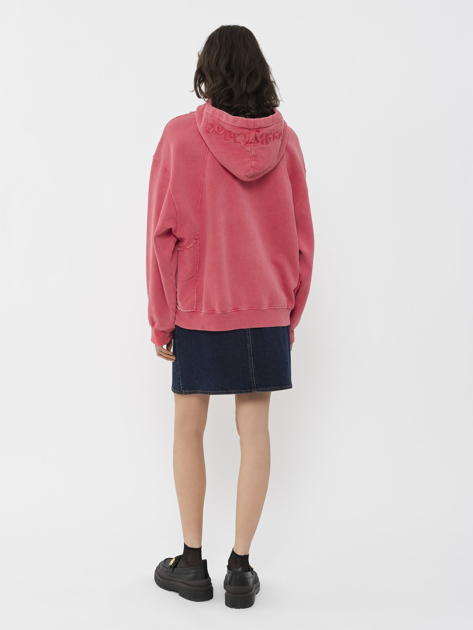OVER-WASHED HOODED SWEATER - 3