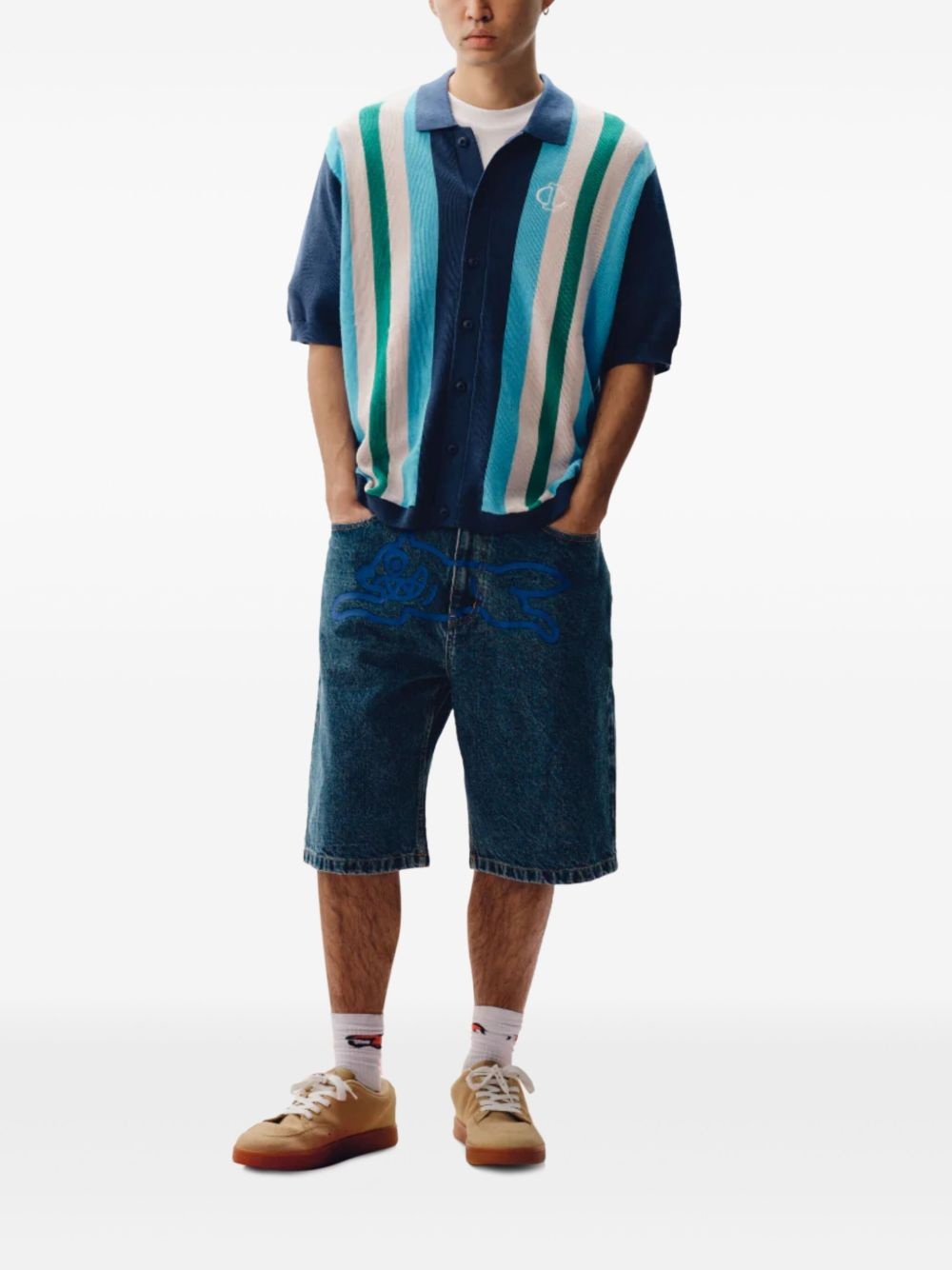 striped polo shirt - 2
