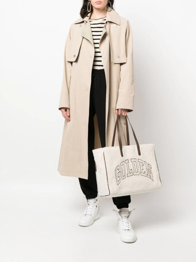 Golden Goose branded fleece tote bag outlook