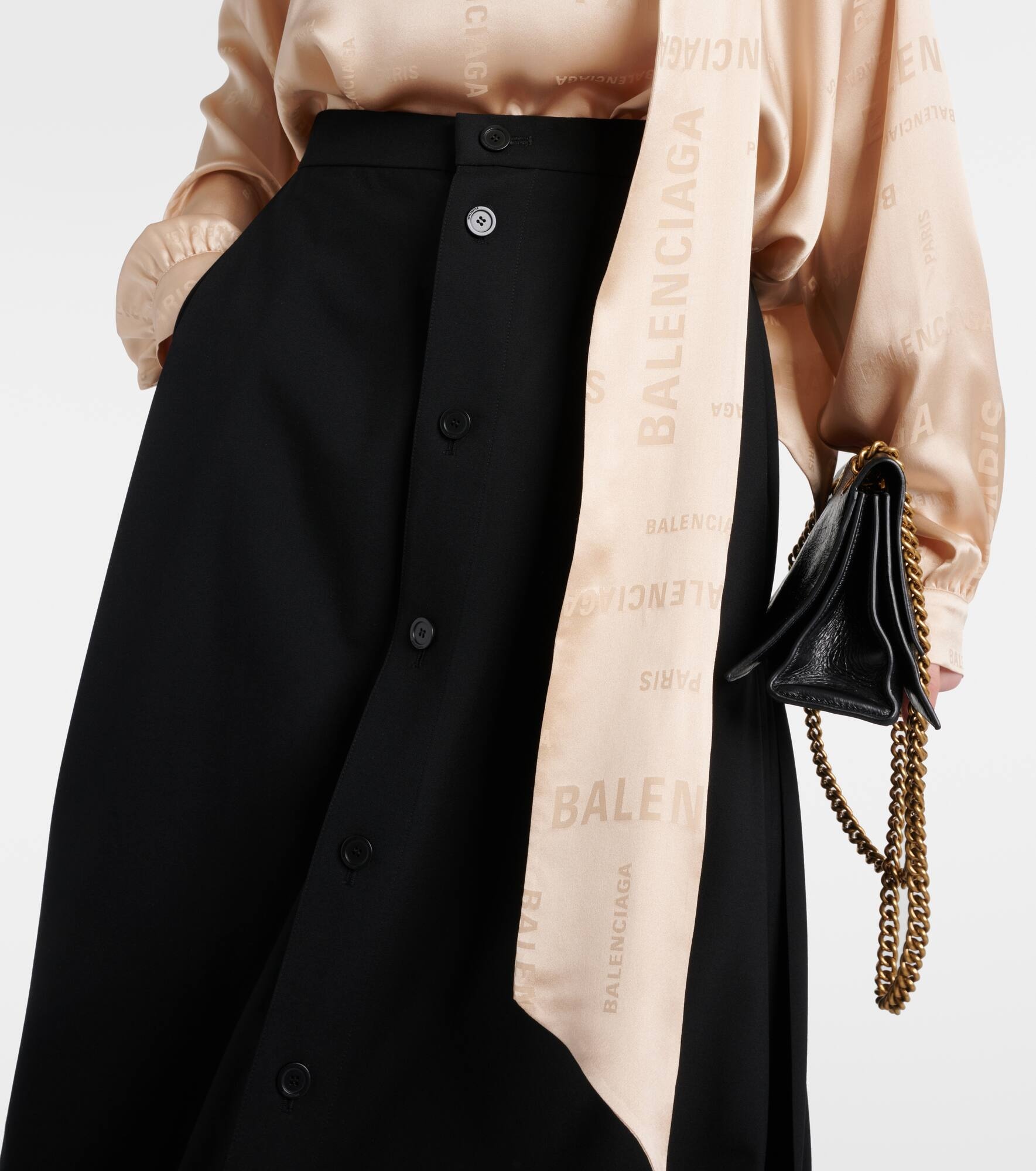Wool maxi skirt - 4