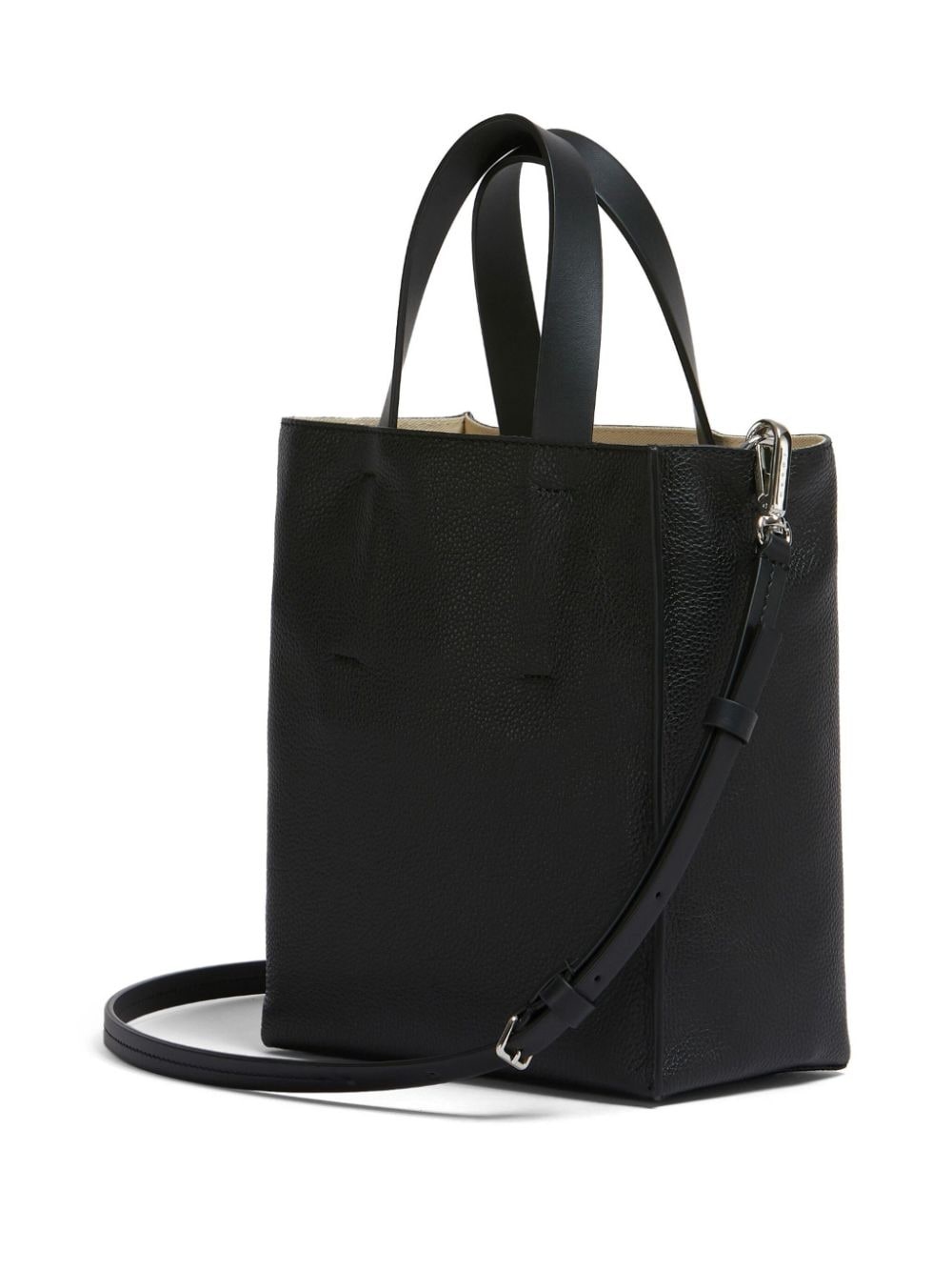 mini Museo leather tote bag - 3