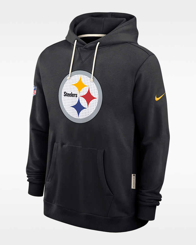 Pittsburgh Steelers Initial Home Sideline Men's Nike Dri-FIT NFL Pullover Hoodie 1
