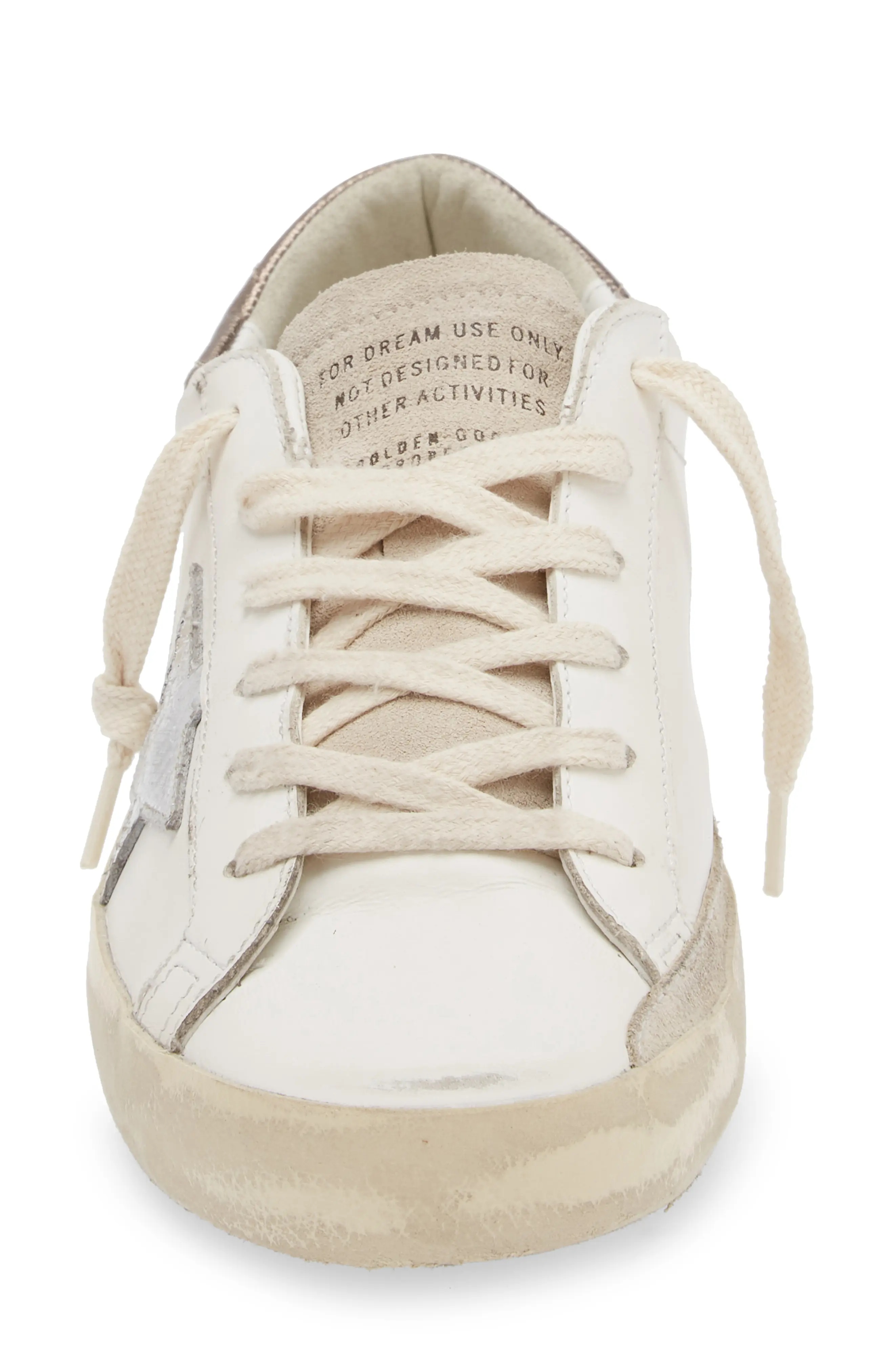 Super-Star Sneaker in White/Silver - 4