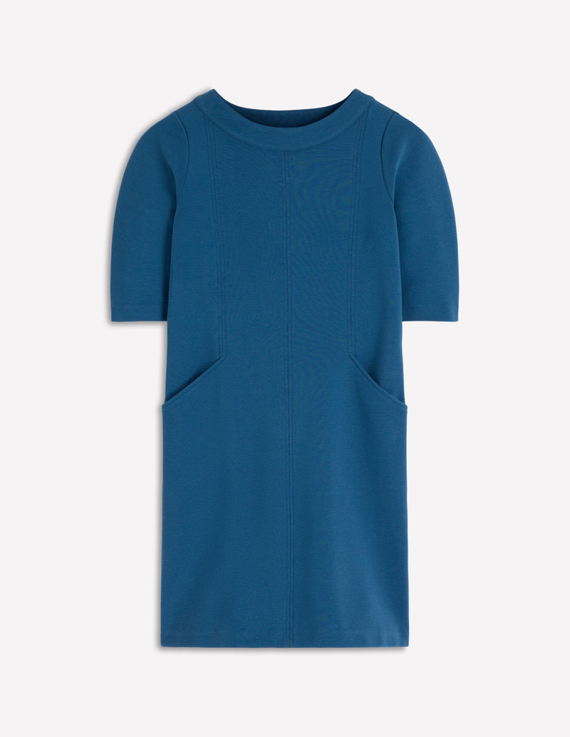Nessa Ottoman Shift Dress-Tourmaline Blue 1