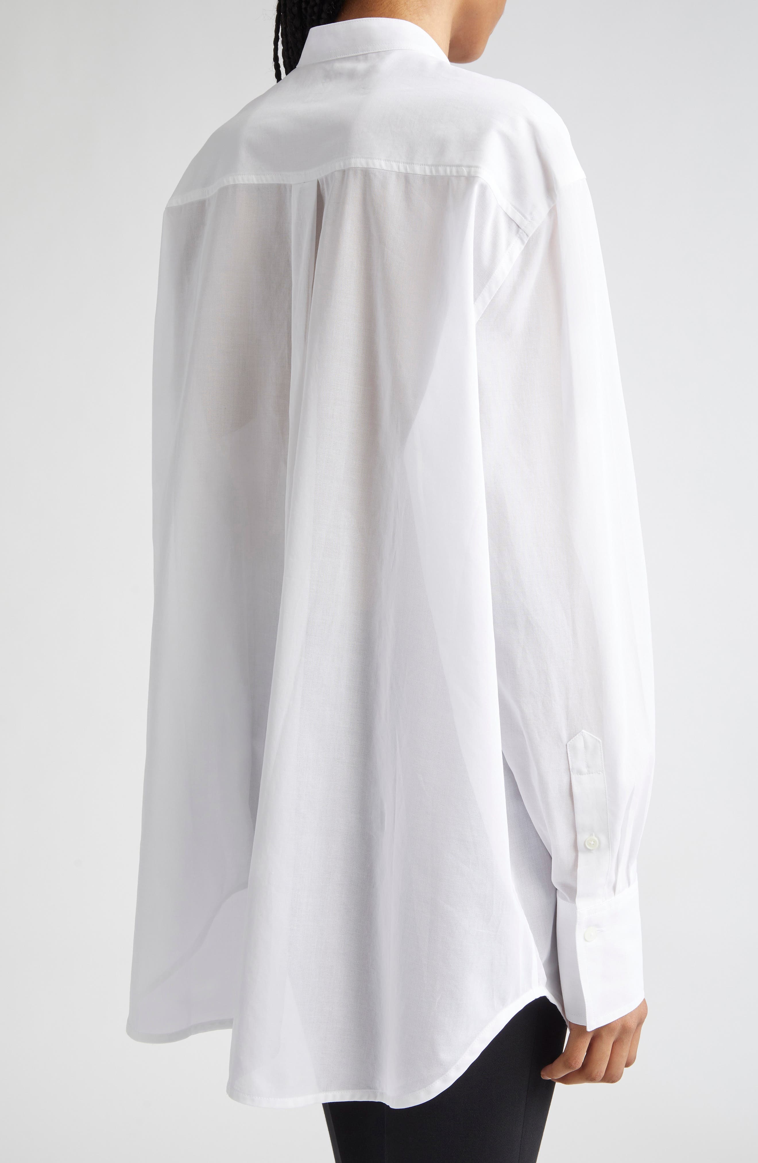 TOTEME Organic Cotton Tunic Top in White at Nordstrom - 2