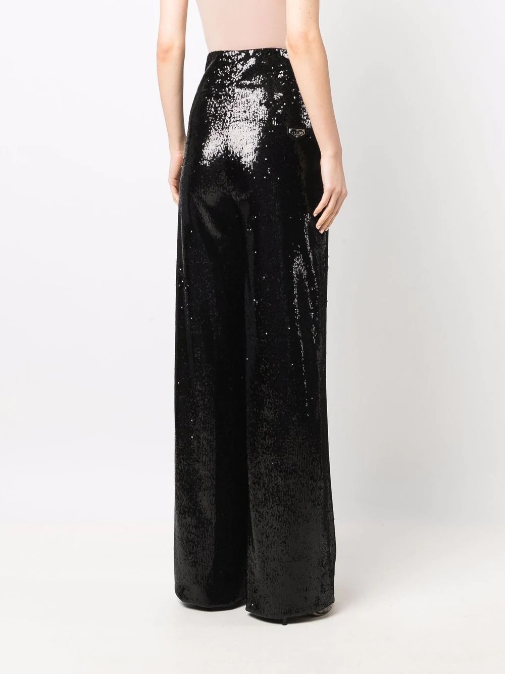 embellished wide-leg trousers - 4
