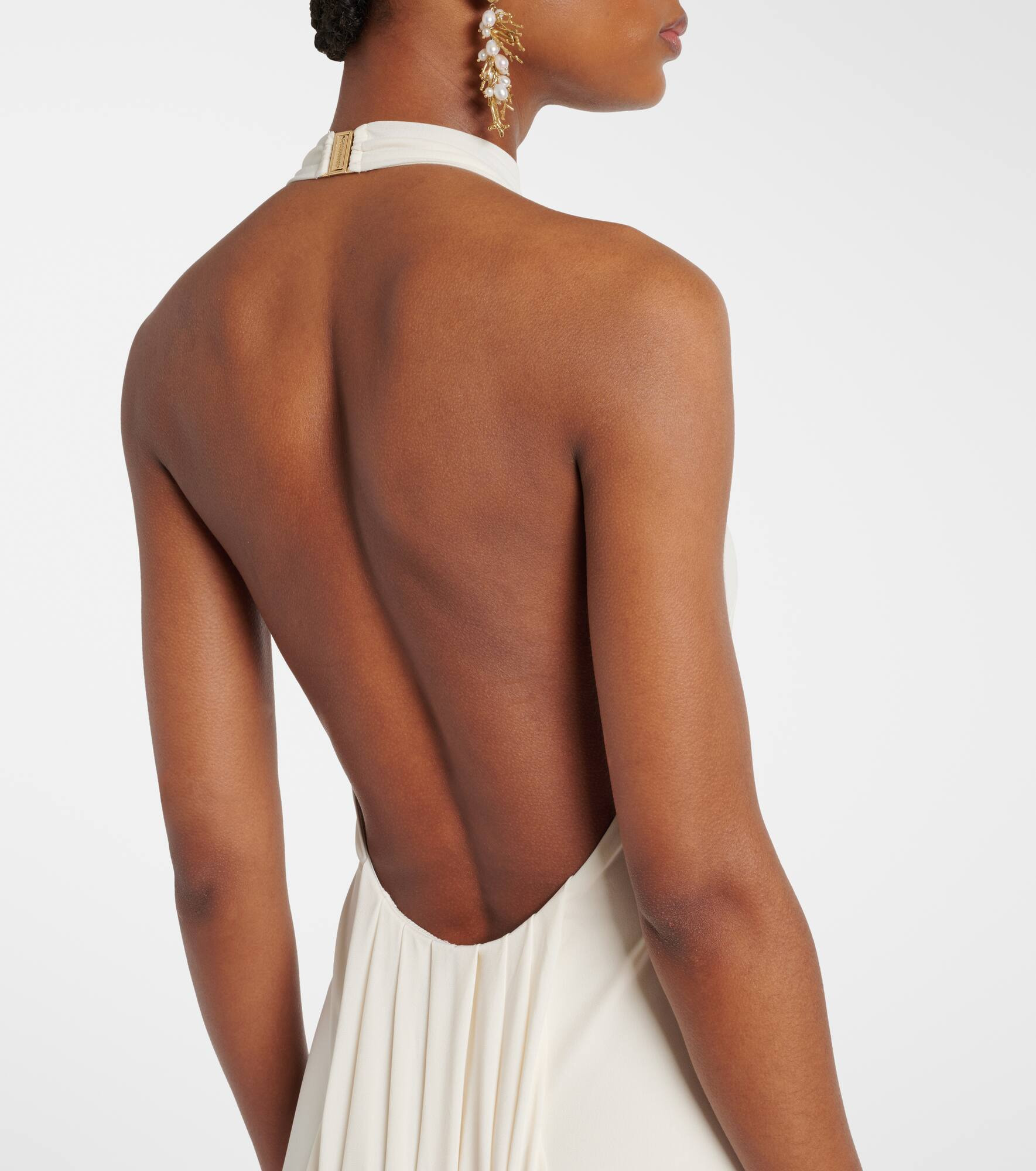 Carrie halterneck jersey maxi dress - 6