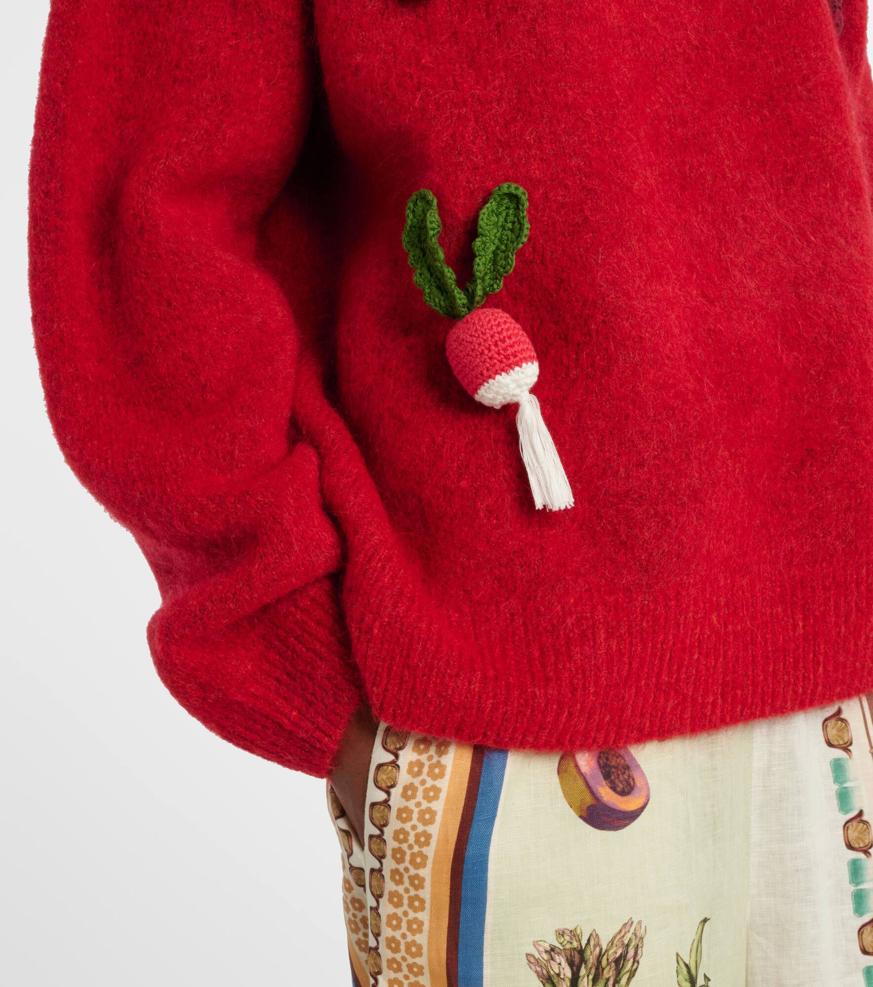 Fruitto alpaca, mohair, and wool-blend sweater - 5