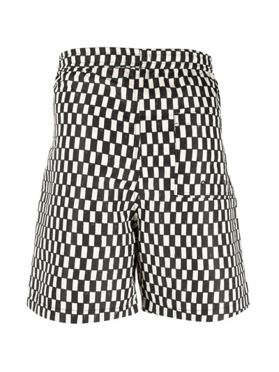 Nanushka check-print swim shorts outlook